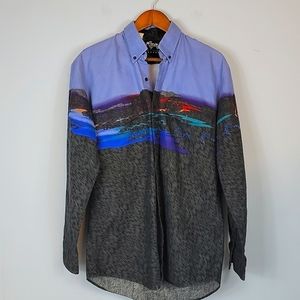 Vintage Roper  Western Button Down Long Sleeve Shirt, Size Medium.